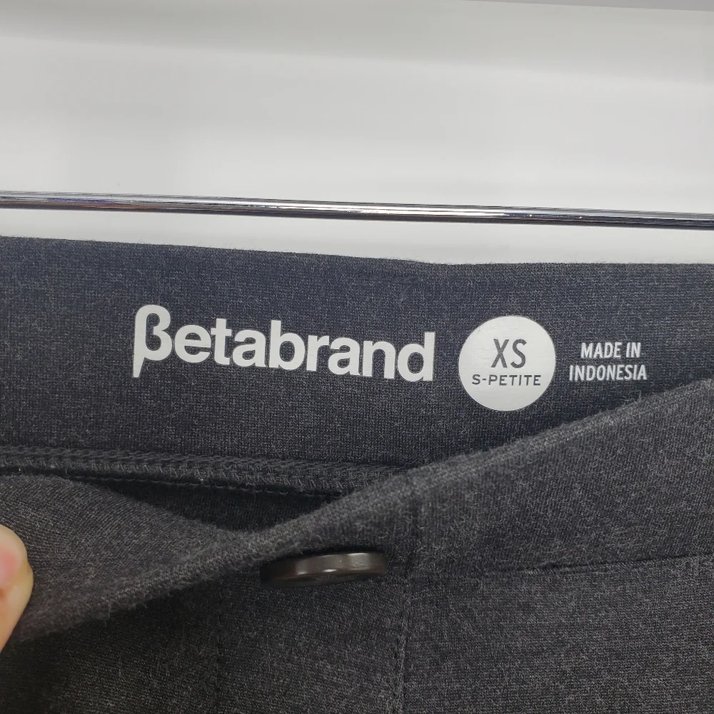 Betabrand Dress Pant Yoga Pants Straight-Leg Classic Charcoal Gray - Picture 6 of 7